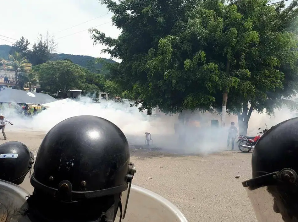  Represión en contra del Pueblo Xinka. Foto Cortesía 